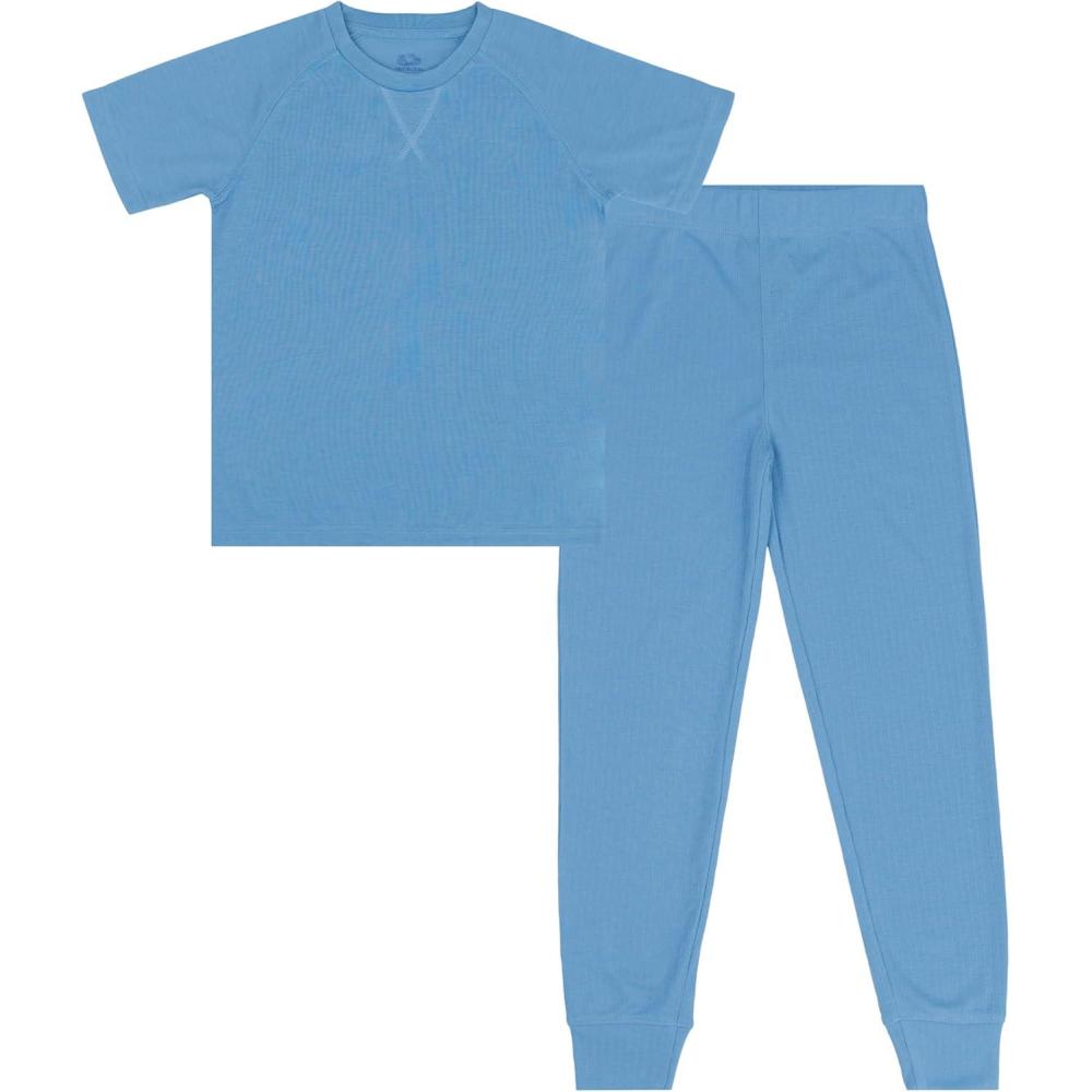 imageFruit of the Loom boys Relaxing Comfort Loose Fit 2piece Pajama SetUrban Blue