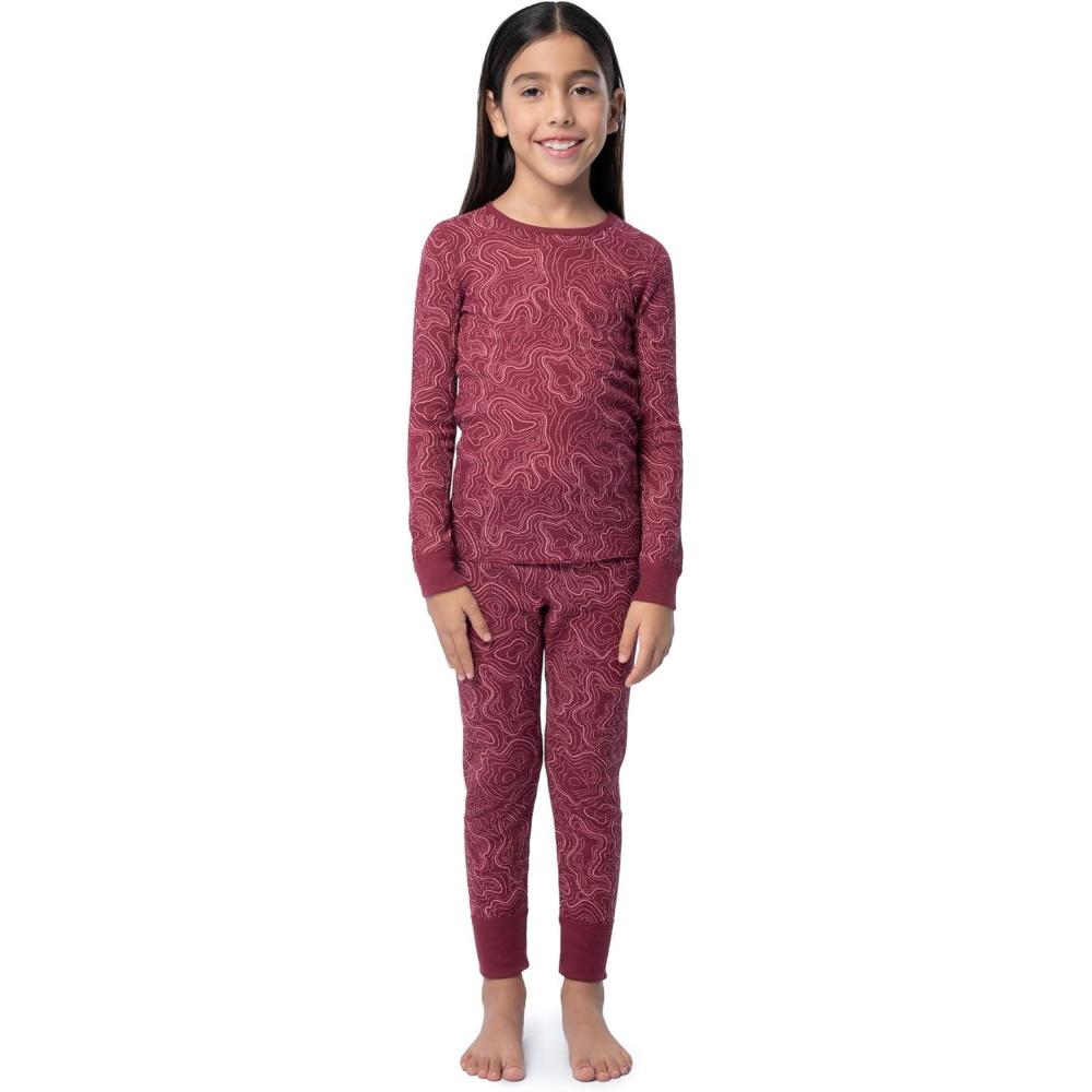 imageFruit of the Loom girls Premium Thermal Waffle Underwear SetTopo Map