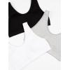 Fruit of The Loom Girls’ Seamless Stretch Sports Bra(Grey Heather/White/Black)