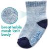 Fruit of the Loom All Weather Baby & Toddler Socks – Cotton Crew Socks with Grips for Boys, Girls and Unisex(Blue)