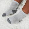 Fruit of the Loom All Weather Baby & Toddler Socks – Cotton Crew Socks with Grips for Boys, Girls and Unisex(Grey)