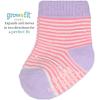 Fruit of the Loom Baby 14-Pack Grow & Fit Flex Zones Cotton Stretch Socks – Unisex, Girls, Boys(Pink Stripe)
