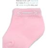 Fruit of the Loom Baby 22-Pack Grow & Fit Flex Zones Low Cut Stretch Socks – Unisex, Girls, Boys(Pink)