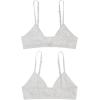 Fruit of the Loom Big Girls’ 3-Pack Cotton Convertible Bralette – Adjustable & Versatile(Grey Heather/White/Black Hue)