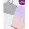 Fruit of the Loom Big Girls Training Bra(Blushing Rose/Hyacinth/Grey Heather/Blueberry/White)