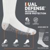 Fruit of the Loom Boys’ Dual Defense Ankle Socks (10 Pack)(Grey)