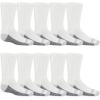 Fruit of the Loom Boys’ Dual Defense Crew Socks (10 Pack)(White)