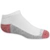 Fruit of the Loom Boys’ Dual Defense No Show Socks (10 Pack)(White/Red white/Charcoal white/Charcoal white/Yell)