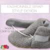 Fruit of the Loom Cozy Thermal Wrap Booties with Non-slip Grips for Baby Girls, Boys, Unisex -(Grey Waffle)