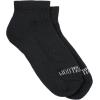 Fruit of the Loom Girls’ 10-Pair Everyday Soft Ankle Socks, Black/Multi, Shoe Size 10.5-4
