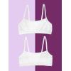 Fruit of the Loom Girls Cotton Spaghetti Strap Sport Bra(Aruba Blue/Hyacinth/Cornflower Blue/Light Nude/White/Black)