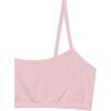 Fruit of the Loom Girls Cotton Spaghetti Strap Sport Bra(Bittersweet Pink/Heather Grey/White)