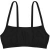 Fruit of the Loom Girls Cotton Spaghetti Strap Sport Bra(Black/Black/Passion Fruit/Passion Fruit/White/White)