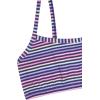Fruit of the Loom Girls Cotton Spaghetti Strap Sport Bra(Happy Stripe/White/Eyeshadow)