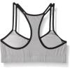 Fruit of the Loom Girls Cotton Spaghetti Strap Sport Bra(Heather Grey/Black Hue/White)