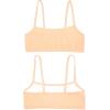 Fruit of the Loom Girls Cotton Spaghetti Strap Sport Bra(Lentil/Mango/Pink Camo/Grey Heather/White/Black)