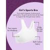 Fruit of the Loom Girls’ Multi Cotton Built-Up Stretch Sports Bra Available in 6 Packs(Dancing Rosebud/Rose/Hyacinth/Grey/Nude/Blue)
