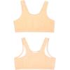 Fruit of the Loom Girls’ Multi Cotton Built-Up Stretch Sports Bra Available in 6 Packs(Lentil/Mango/Pink Camo/Grey Heather/White/Black)