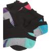 Fruit of the Loom Girls’ No Show 10 Pack Sock(Black)