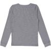 Fruit of the Loom Girls Premium 2-Pack Thermal Waffle Crew Top(Black/Heather Greystone)