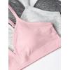 Fruit of the Loom Girls’ Soft and Smooth Training Bra(Blush Rose/Grey Heather/Charcoal Heather)