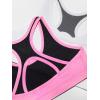 Fruit of the Loom Girls Stay Dry Racerback Sports Bra(White/Neon Pink)