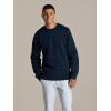 Fruit of the Loom Men’s Crafted Comfort Fleece Sweatshirts, Hoodies, & Sweatpants, Super Soft Cotton Blend, Sweatshirt – Navy Nights, Medium