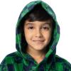 Fruit of the Loom Unisex Kids Fleece Robe(Navy/Green)