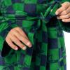 Fruit of the Loom Unisex Kids Fleece Robe(Navy/Green)