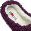 Fruit of the Loom Women’s Berber Slippers – Fuzzy Memory Foam, Lightweight Clog, Indoor/Outdoor, Zapatillas de Mujer(Grape)