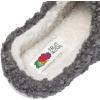 Fruit of the Loom Women’s Berber Slippers – Fuzzy Memory Foam, Lightweight Clog, Indoor/Outdoor, Zapatillas de Mujer(Grey)