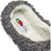 Fruit of the Loom Women’s Berber Slippers – Fuzzy Memory Foam, Lightweight Clog, Indoor/Outdoor, Zapatillas de Mujer(Grey)