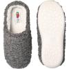 Fruit of the Loom Women’s Berber Slippers – Fuzzy Memory Foam, Lightweight Clog, Indoor/Outdoor, Zapatillas de Mujer(Grey)