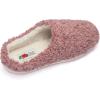Fruit of the Loom Women’s Berber Slippers – Fuzzy Memory Foam, Lightweight Clog, Indoor/Outdoor, Zapatillas de Mujer(Pink)