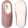 Fruit of the Loom Women’s Berber Slippers – Fuzzy Memory Foam, Lightweight Clog, Indoor/Outdoor, Zapatillas de Mujer(Pink)