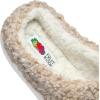 Fruit of the Loom Women’s Berber Slippers – Fuzzy Memory Foam, Lightweight Clog, Indoor/Outdoor, Zapatillas de Mujer(Tan)