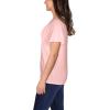 Fruit of the Loom Women’s Crafted Comfort™ Pima Cotton Short Sleeve T-shirts(Crew – Sweetheart Pink)