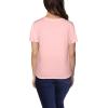 Fruit of the Loom Women’s Crafted Comfort™ Pima Cotton Short Sleeve T-shirts(Crew – Sweetheart Pink)
