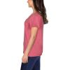 Fruit of the Loom Women’s Crafted Comfort™ Pima Cotton Short Sleeve T-shirts(V-neck – Ginger Zinger Pink)