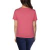 Fruit of the Loom Women’s Crafted Comfort™ Pima Cotton Short Sleeve T-shirts(V-neck – Ginger Zinger Pink)