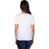 Fruit of the Loom Women’s Crafted Comfort™ Pima Cotton Short Sleeve T-shirts(V-neck – White)