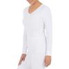 Fruit of the Loom Womens Micro Waffle Thermal V-Neck(White)