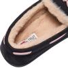 Fruit of the Loom Women’s Moccasin, Indoor/Outdoor, Memory Foam, Microsuede, Black, X-Large Slipper(Black)