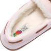 Fruit of the Loom Women’s Moccasin, Indoor/Outdoor, Memory Foam, Microsuede, Black, X-Large Slipper(Blush)