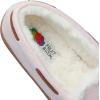 Fruit of the Loom Women’s Moccasin, Indoor/Outdoor, Memory Foam, Microsuede, Black, X-Large Slipper(Blush)