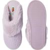 Fruit of the Loom Women’s Slipper, Chenille W/Fur Cuff Clog(Lilac)