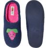 Fruit of the Loom Women’s Slipper, Sherpa Grape Design Clog, Memory Foam, Navy, X-Large(Navy)