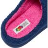Fruit of the Loom Women’s Slipper, Sherpa Grape Design Clog, Memory Foam, Navy, X-Large(Navy)
