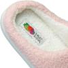 Fruit of the Loom Women’s Slipper, Sherpa Grape Design Clog, Memory Foam, Navy, X-Large(Pink)