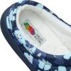 Fruit of the Loom Womens Slipper, Zapatos Cómodos Ditsy Floral, Clog, Indoor/Outdoor(Navy)